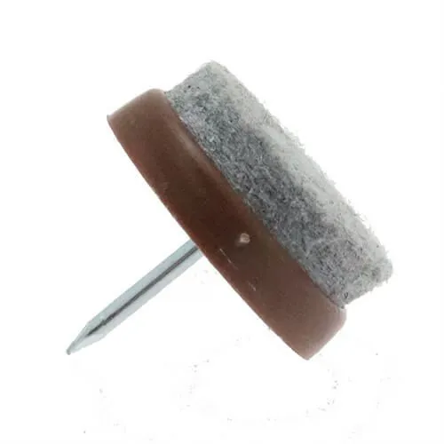 19mm Brown Furniture Felt Glide (Nail On)