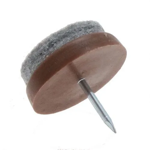 19mm Brown Furniture Felt Glide (Nail On)
