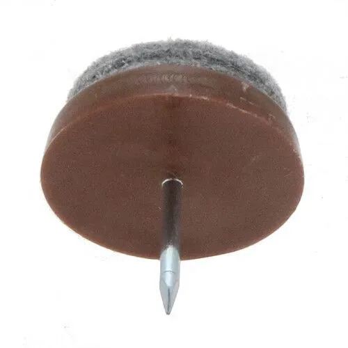 19mm Brown Furniture Felt Glide (Nail On)