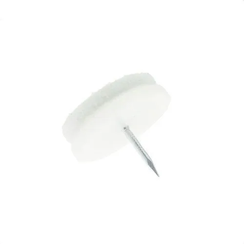 30mm White Furniture Felt Glide (Nail On)
