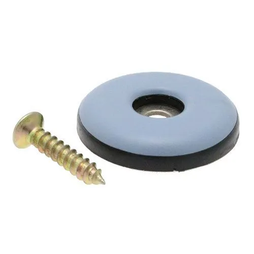 25mm Teflon Screw In Furniture Foot | Black & Grey