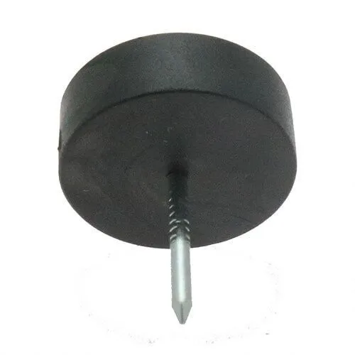 20mm Rubber Furniture Foot (Nail On) | 6mm Height