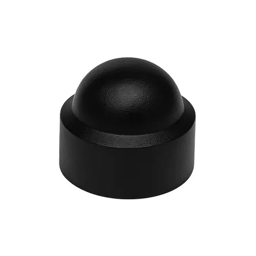 M6 Black Hex Nut & Bolt Cap (Domed) | LDPE