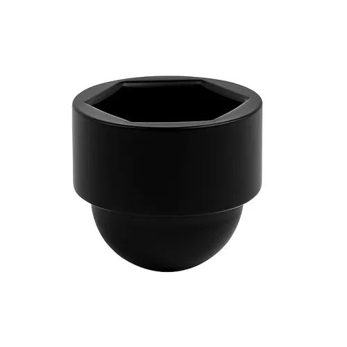 M8 Black Hex Nut & Bolt Cap (Domed) | LDPE