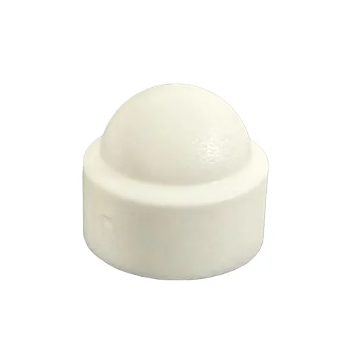 M12 White Hex Nut & Bolt Cap (Domed) | LDPE