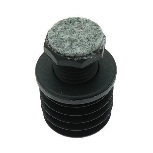 35mm One Piece Adjustable Felt Foot for Round Tube (300kg)