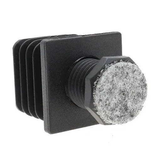 35mm x 35mm One Piece Adjustable Felt Foot for Square Tube (300kg)