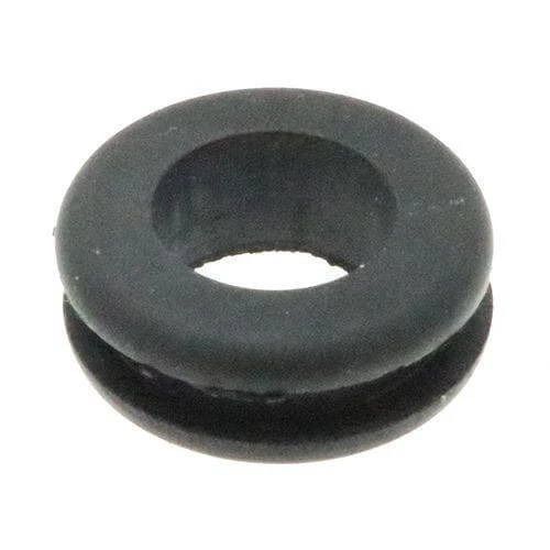 Open Rubber Grommets - 17.5mm Mounting Hole Diameter - Black SBR