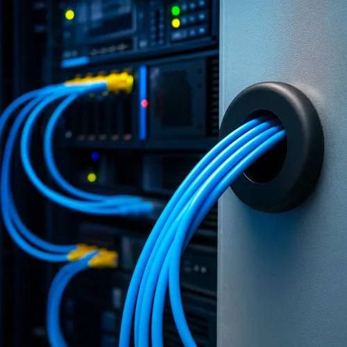 Open Rubber Grommets - 63.5mm Mounting Hole Diameter - Black Nitrile