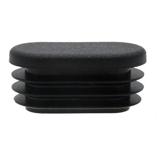 20 x 10mm Oval Tube Insert - 0.75-2mm Wall | Black LDPE
