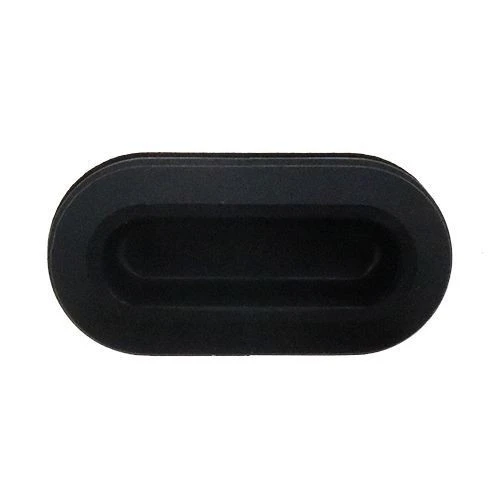 Oval Tube Insert - 30 x 15mm Outside Diameter, Black, LDPE