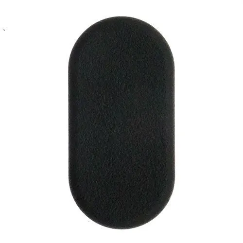 30 x 15mm Oval Tube Insert - 1-2.5mm Wall | Black LDPE