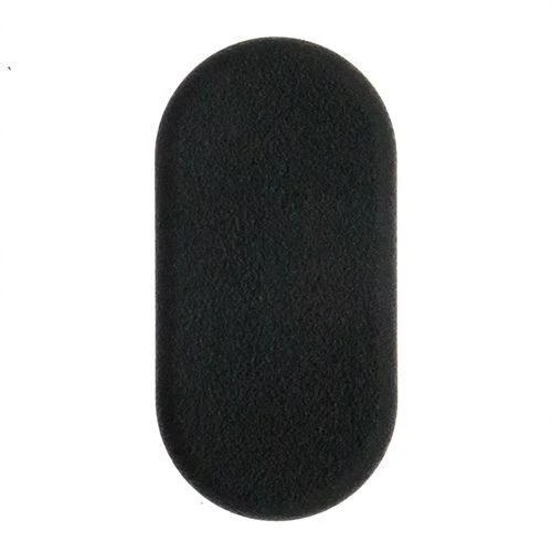 Oval Tube Insert - 30 x 15mm Outside Diameter, Black, LDPE