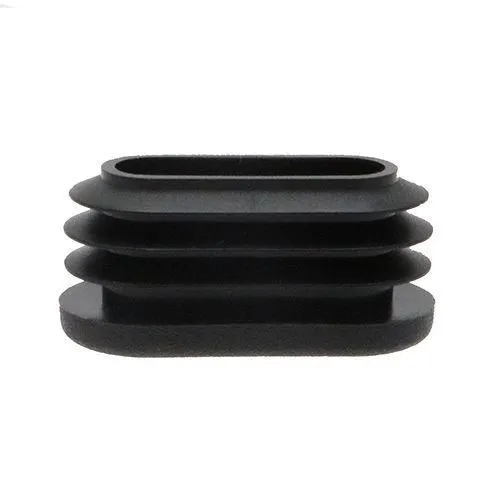 35 x 15mm Oval Tube Insert - 0.8-2.5mm Wall | Black LDPE
