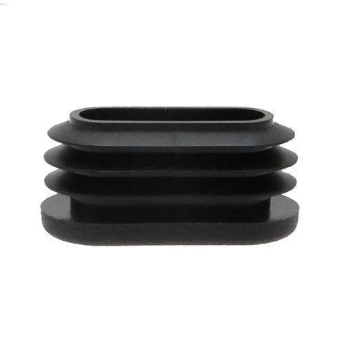 Oval Tube Insert - 35 x 15mm Outside Diameter, Black, LDPE