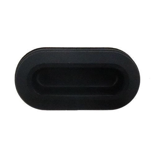 Oval Tube Insert - 35 x 15mm Outside Diameter, Black, LDPE