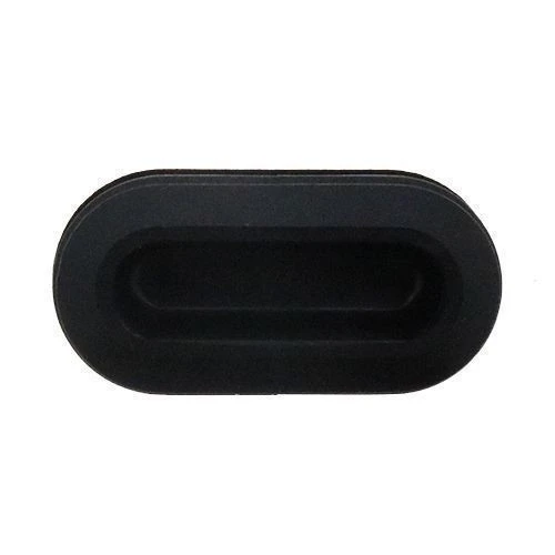 Oval Tube Insert - 35 x 20mm Outside Diameter, Black, LDPE