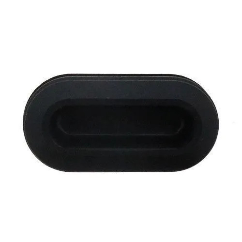 40 x 20mm Oval Tube Insert - 0.8-3mm Wall | Black LDPE