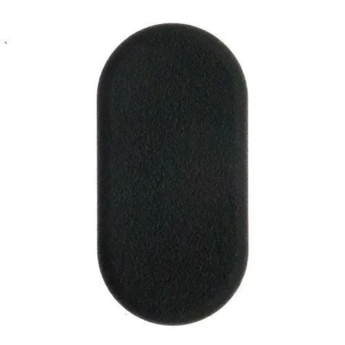 40 x 20mm Oval Tube Insert - 0.8-3mm Wall | Black LDPE