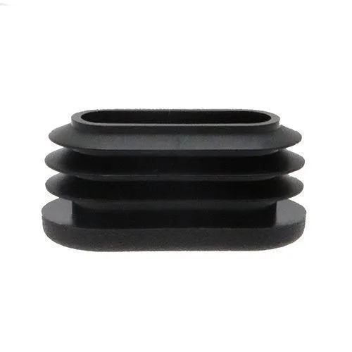 50 x 20mm Oval Tube Insert - 1-3mm Wall | Black LDPE