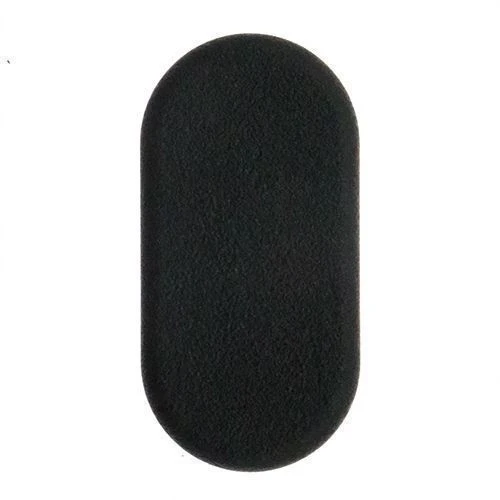 Oval Tube Insert - 50 x 30mm Outside Diameter, Black, LDPE