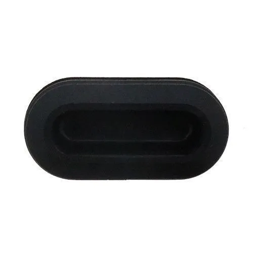 60 x 20mm Oval Tube Insert - 0.8-2.5mm Wall | Black LDPE