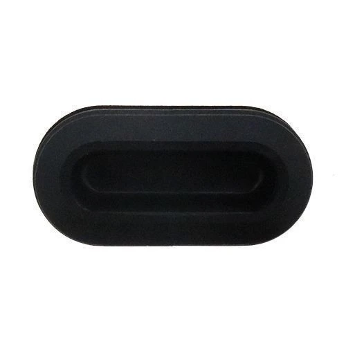 Oval Tube Insert - 60 x 20mm Outside Diameter, Black, LDPE