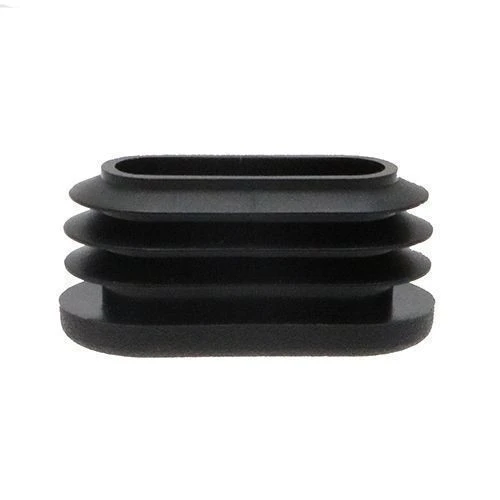 Oval Tube Insert - 60 x 30mm Outside Diameter, Black, LDPE
