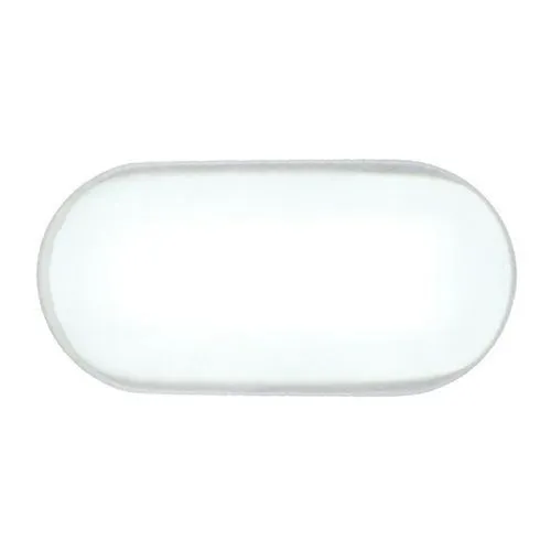 Chromed Oval Tube Insert - 25x10mm Outside Diameter, ABS