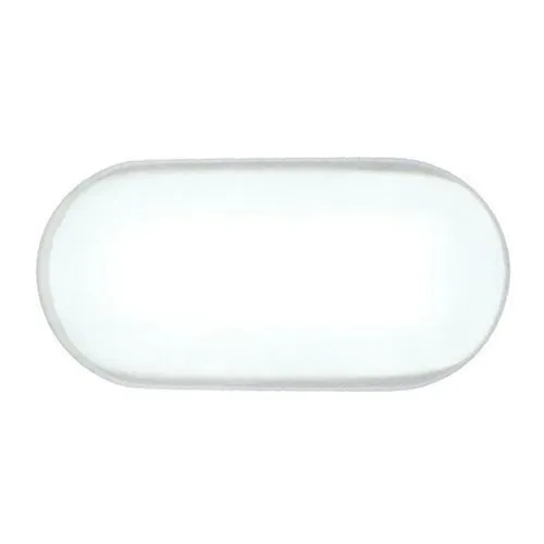 Chromed Oval Tube Insert - 40x20mm Outside Diameter, ABS