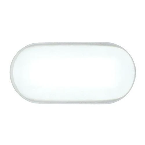 Chromed Oval Tube Insert - 48x17mm Outside Diameter, ABS