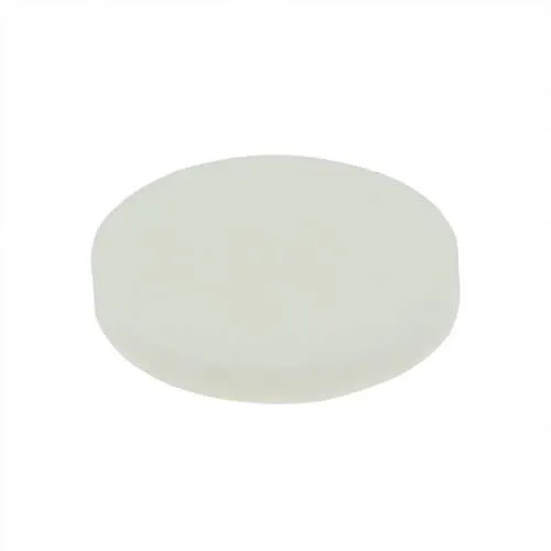 34mm Round Rubber Furniture Pad (Self Adhesive) | White