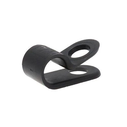 3/16" Black Nylon P Clips for Cable Fixing