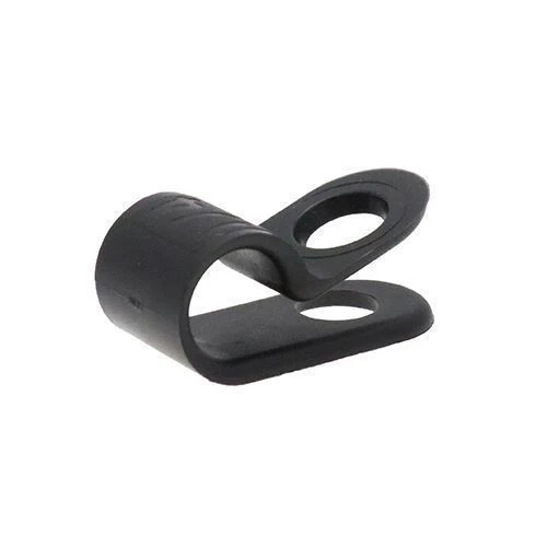 1/2" Black Nylon P Clips for Cable Fixing