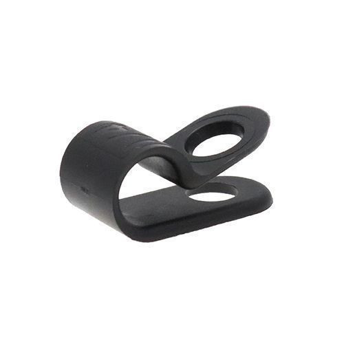 3/4" Black Nylon P Clips for Cable Fixing