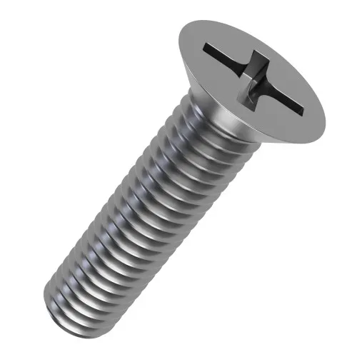 M10 x 50mm Phillips Countersunk Machine Screw DIN 965H A2 Stainless Steel