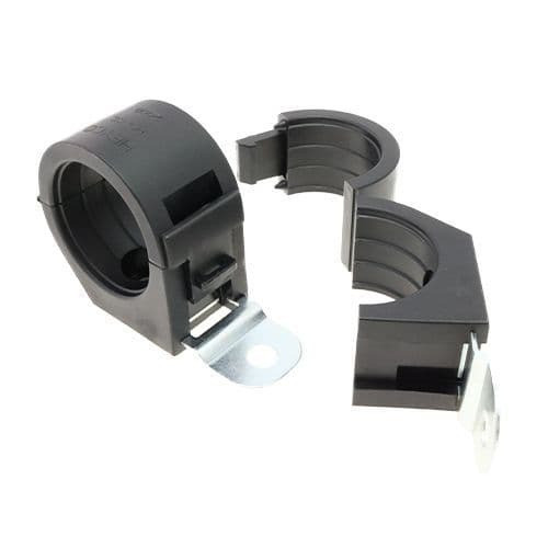 Nylon P Clamps for Cable Fixing, 10.4mm Hole Size