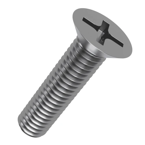 M8 x 45mm Phillips (PH4) Countersunk Screw (DIN 965H) | A2 Stainless Steel