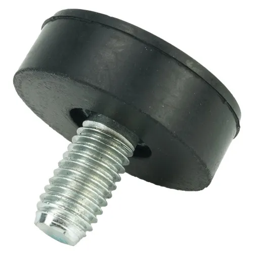 M6 x 38mm Straight Rubber Adjustable Feet | Vital Parts