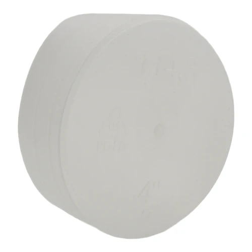 110mm Pipe End Caps, 38.6mm Height, Natural LDPE