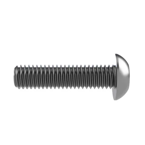 M6 x 10mm Pin Hex Button Screw (2-Way Tamper Proof) | A2 Stainless Steel