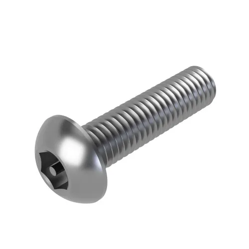 M6 x 20mm Pin Hex Button Screw (2-Way Tamper Proof) | A2 Stainless Steel