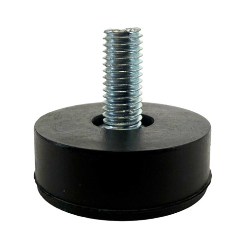 M8 x 18mm Straight Rubber Adjustable Feet | Vital Parts