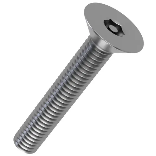 M4 x 12mm Security Hex Countersunk Screw (H2.5 Drive) | A2 Stainless Steel