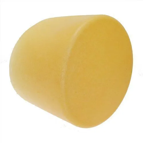 180mm Pipe End Caps, 50mm Height, Yellow Polyethylene