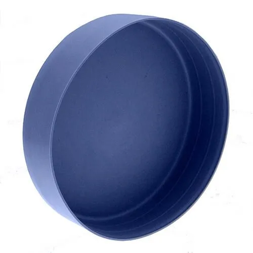20mm Pipe End Caps, 40mm Height, Blue LDPE