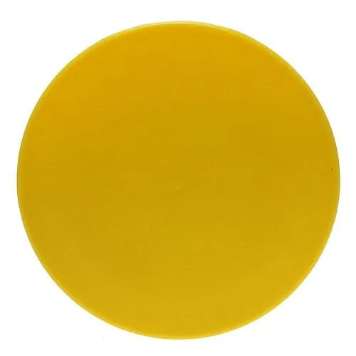 34mm Pipe End Caps, 28mm Height, Yellow LDPE