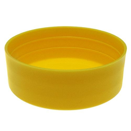 51mm Pipe End Caps, 27mm Height, Yellow LDPE