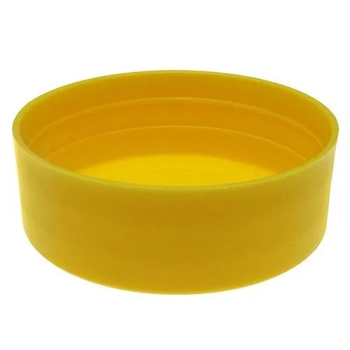 78mm Pipe End Caps, 12mm Height, Yellow LDPE