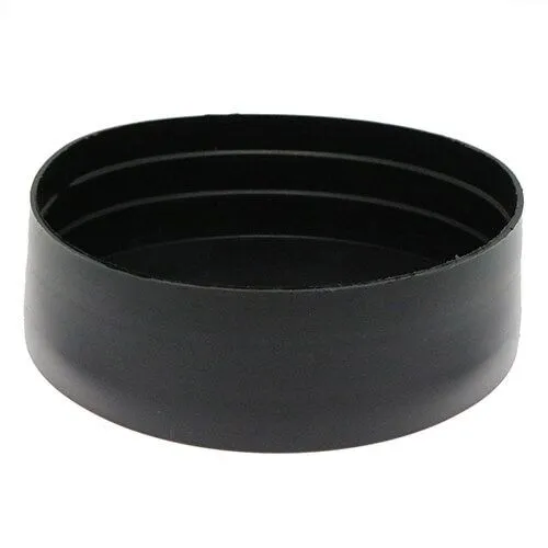127mm Pipe End Caps, 41mm Height, Black LDPE